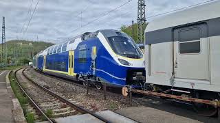 183 500 Railadventure mit Alstom Coradia Max in Geislingen an der Steige.