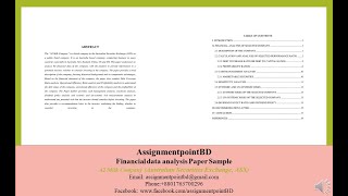 FINANCE ASSIGNMENT SAMPLE: FINANCIAL ANALYSIS OF A2 MILK COMPANY