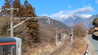 中央西線 野尻～大桑 313系普通電車 2024年1月26日