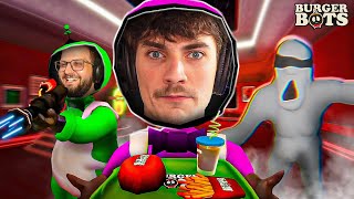 SALMONELANCHES VOLTOU! MAS NO ESPAÇO… | Burger Bots screenshot 5