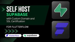 SELFHOST @Supabase  for @FlutterFlow  with Custom Domain and SSL Certificate