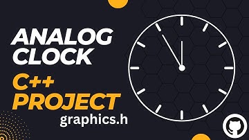 Analog Clock using C++  | graphics.h Project in C++ | Urdu/Hindi [Source Code]