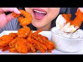 ASMR HOT BUFFALO FRIED SEAFOOD SHRIMP MUKBANG EATING SOUNDS (Eating Show) ASMR Phan
