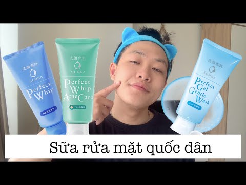 Sự thật về sữa rửa mặt SENKA PERFECT WHIP// Review các loại senka perfect whip// Hello Cơm