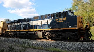 CSX 1836 (RF&P) Heritage Unit & Other CSX Freights!