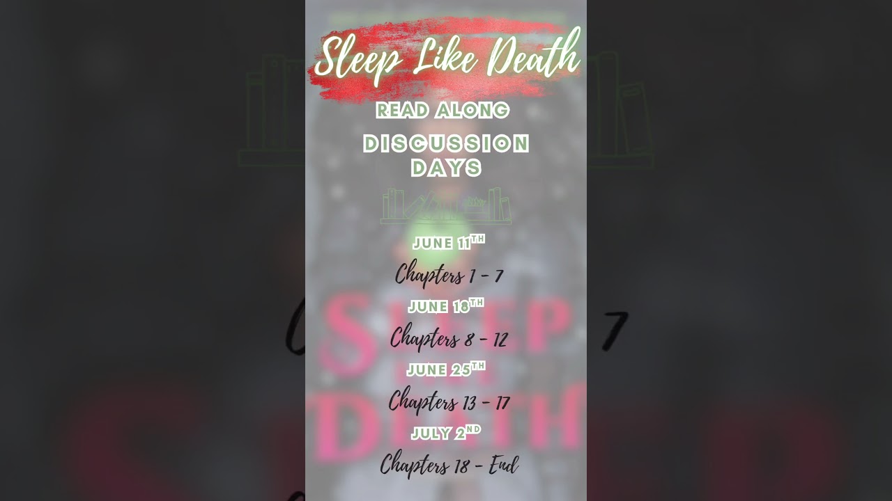Read with Cyn's Workshop June Book Club Pick | Sleep Like Death