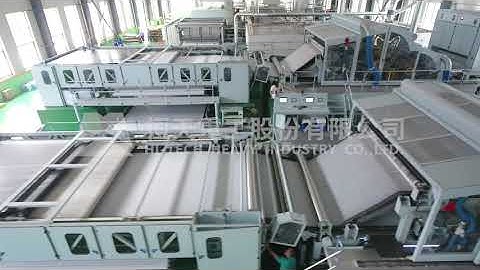 HTHI Cross Spunlace Production Line - running line