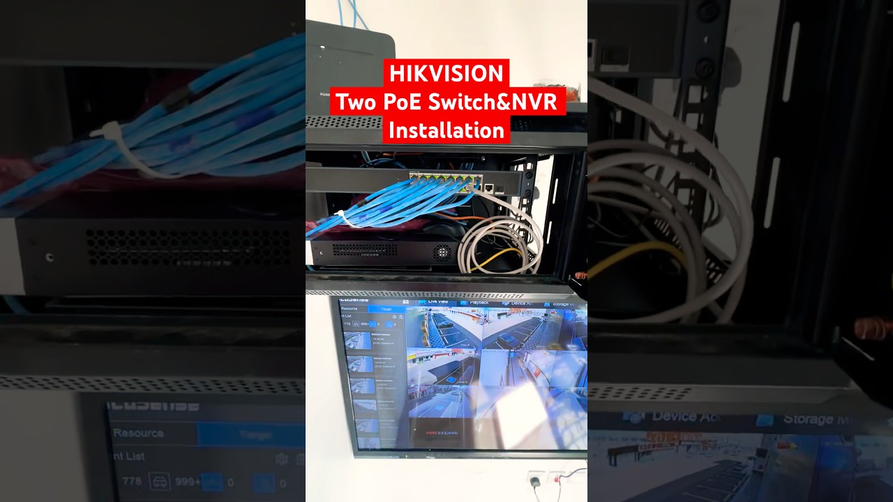 HIKVISION 16 Port 8Port PoE&NVR Installation and Configuration Malayalam 