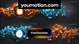 FREE Abstract Sphere Logo Reveal - 3D Glass Particles (Ae, Pr, Dr)