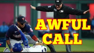 MLB |  Awful Umpiring ( Worst Call )