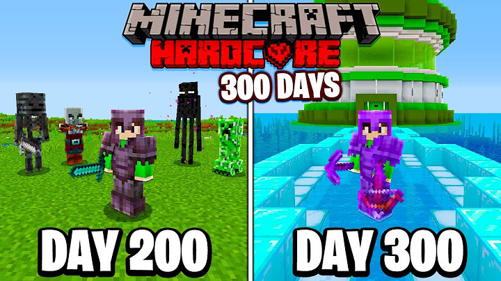 I Survived 300 Days in HARDCORE Minecraft...