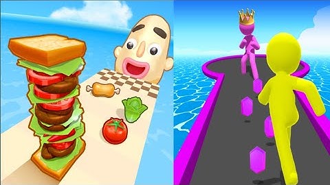 Sandwich Runner vs Giant Rush| Gameplay Walkthrough Android, iOS| JELLY TV BOOK