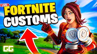 🔴 FORTNITE CUSTOMS for 5000 VBUCKS! featuring Good Gamers