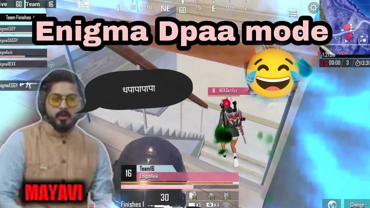 Gamerx Mayavi Reaction When dhpaa happened 🤣🤣🤣| Enigma vs Ng 4v4 😱😱@upthrustesports