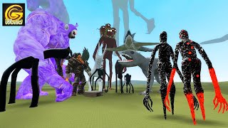 THE GIANT WITH RED DOTS VS Teletubbies VS Ares VS TREVOR HENDERSON CREATURES!! Garry's Mod Sandbox