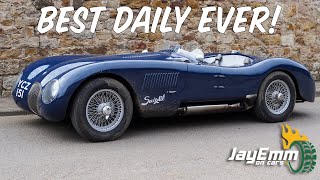Incredible DAILY DRIVEN Jaguar C Type Replica - Driven Through Scotland