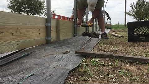 High Tunnel Greenhouse Construction - Part 3 | Baseboards