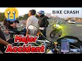 Bmw 310 gs ke first ride par huwa major accident  bike crash  bus and bike accident bmw310gs 310