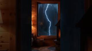 Sudden Lightning Flash ⚡🌧️ Cozy Storm Night