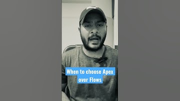 When to choose apex over flows in salesforce || salesforce developer interview question #salesforce