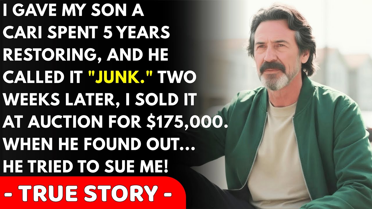 I Gave My Son A Classic Car I Spent 5 Years Restoring, He Called It A "Rust Bucket," So I Sold It...