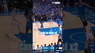 ⚡ CASON TO CHET ALLEY-OOP x2 ⚡ #okcthunder #nba Wealth