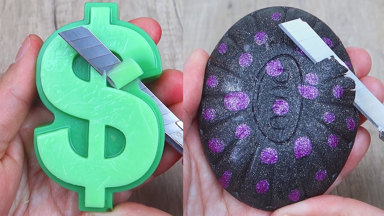 Relaxing Soap Cutting ASMR. Satisfying Soap and lipstick cutting. Corte de jabón - 1199