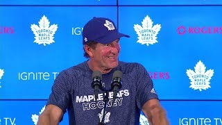 Maple leafs morning skate: mike babcock - september 28, 2018