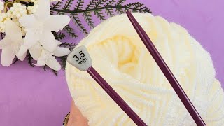 WONDERFUL! Everyone loves this TWO NEEDLE pattern! Try two needles!