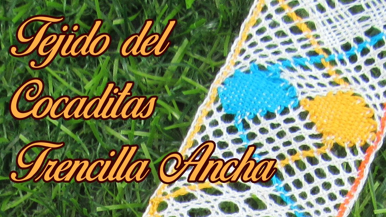 Vídeo # 15 Tejido de Dos Cocadas Horizontales / Trencilla Ancha