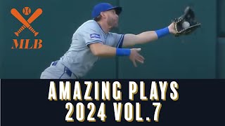 [MLB: Amazing Plays 2024 vol.] Freddie Freeman catches a challenging short hop at 1st base!!