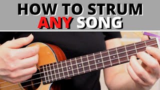 How to Strum Any Song on Ukulele with EASY Beginner Strumming Patterns!