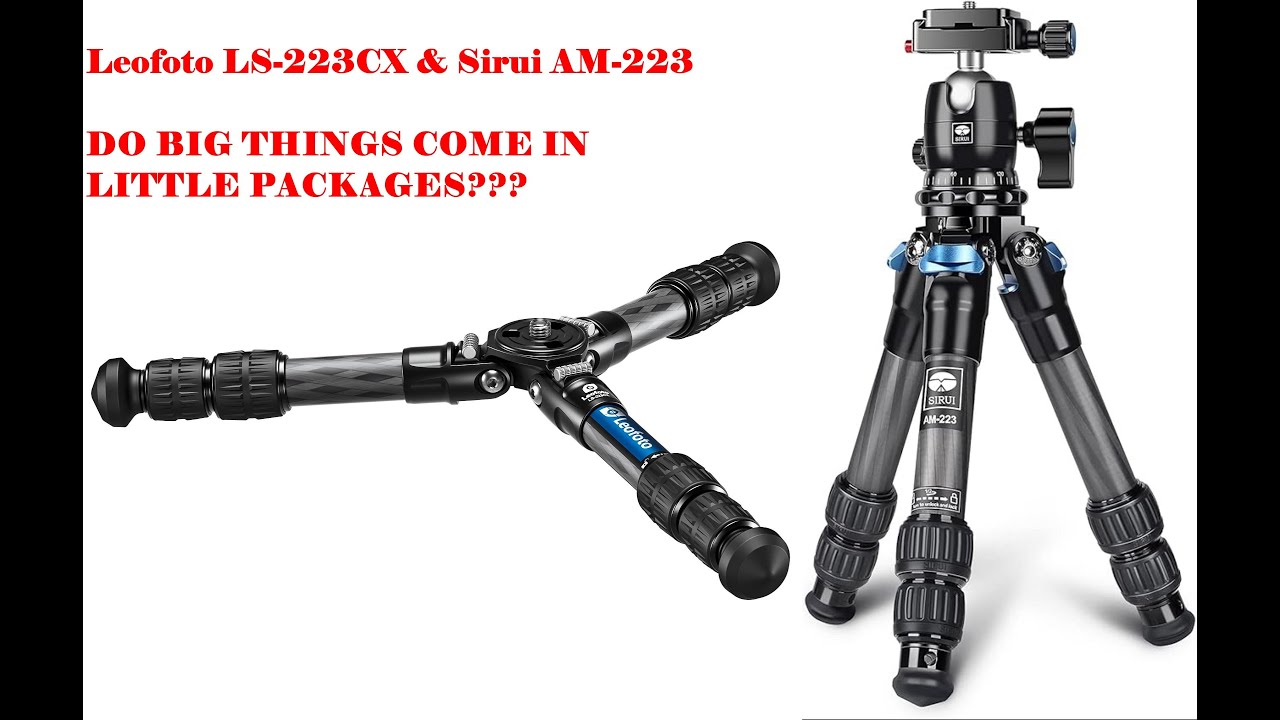 Leofoto LS-223CX vs Sirui AM-223 Mini Travel Tripods Compared
