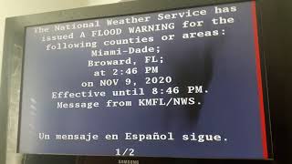 EAS Flood Warning caught on camera (EAS #30)
