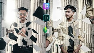 Vijay Mahar broken crack  effect photo editing  || in PicsArt || Vijay y photo editing screenshot 4
