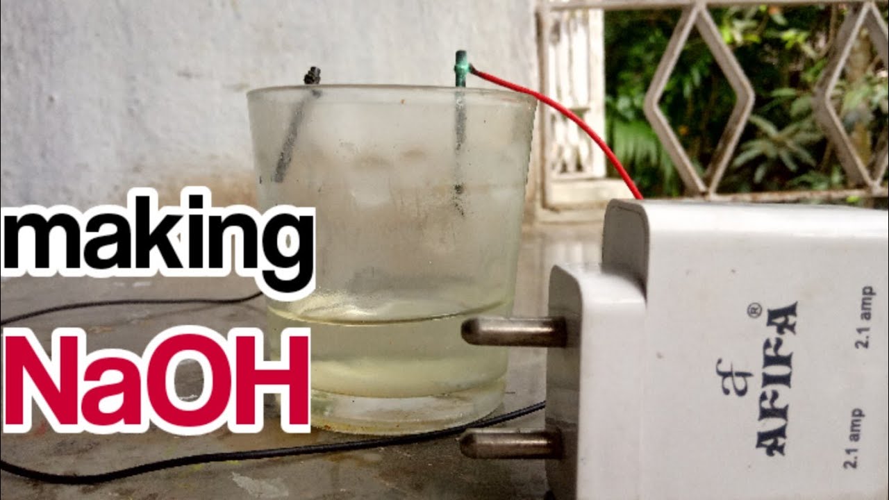 How To Make Sodium Hydroxide at Home (Hindi) Preparation of sodium
