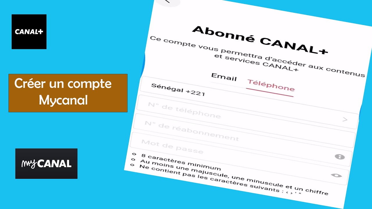 Comment créer un compte Mycanal - YouTube