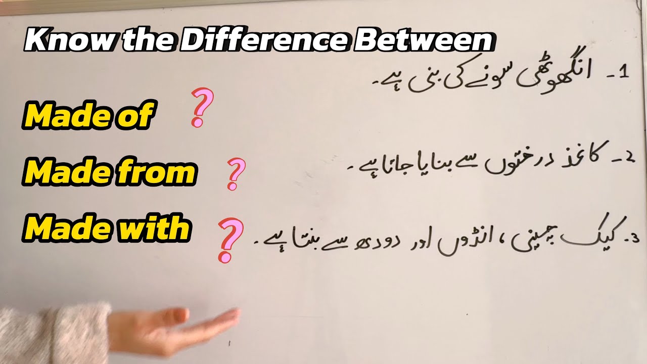 Made Of vs Made From vs Made With | Common English Mistakes Explained in Urdu 
