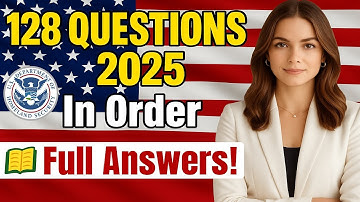 🛑 128 CIVICS QUESTIONS & ANSWERS 2025 -  USCIS Citizenship Intertview (In Order + Full Answers!)