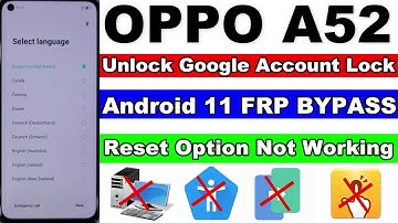 OPPO A52 FRP Bypass - Reset Option Not Working - New Trick 2023 - Without Pc/Oppo A52 FRP Android 11