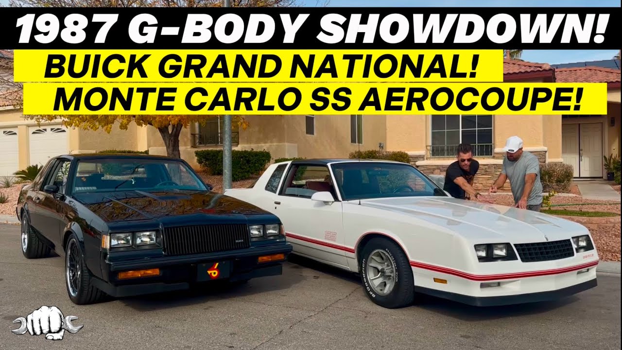 1987 G-BODY SHOWDOWN! Buick Grand National & Monte Carlo SS Aerocoupe!