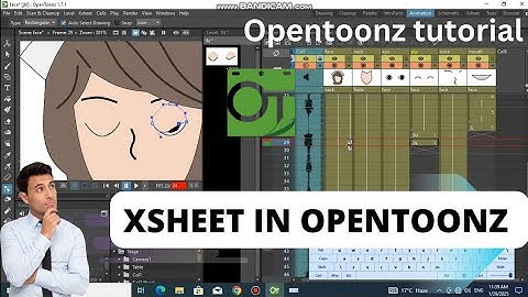 xsheet in opentoonz, opentoonz animation tutorial
