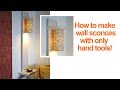 How to make a wall lamp with a shelf