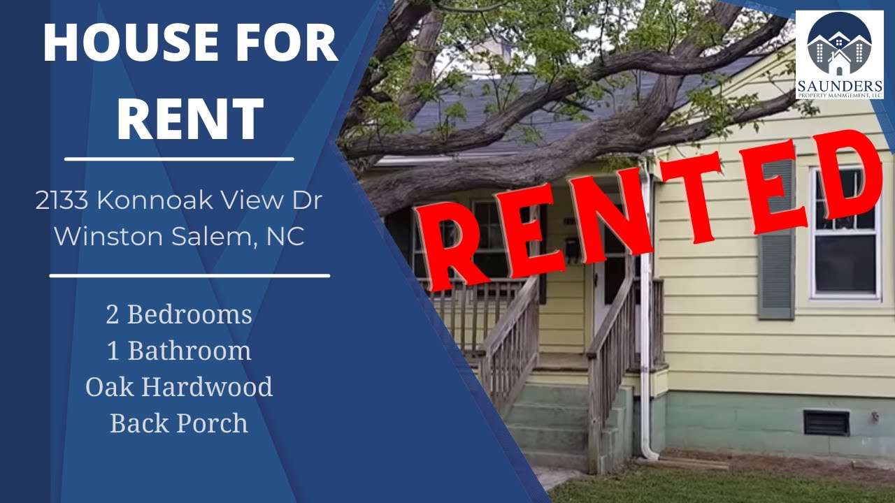 "Winston Salem Homes for Rent" 2133 Konnoak View Dr Winston Salem NC