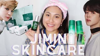 TRYING JIMIN (BTS) SKINCARE ROUTINE (updated) + HUGE BTS GIVEAWAY!  | ShilaBui