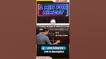 Differentiation | NIMCET 2024 PYQ