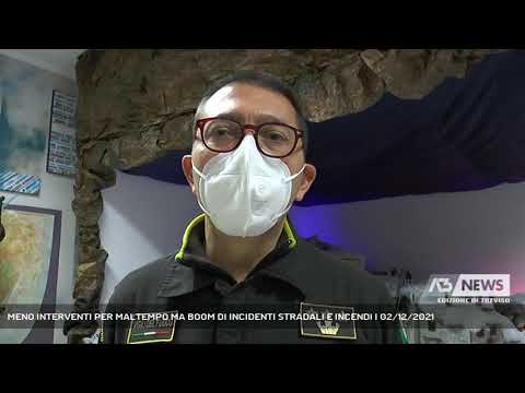 MENO INTERVENTI PER MALTEMPO MA BOOM DI INCIDENTI STRADALI E INCENDI | 02/12/2021