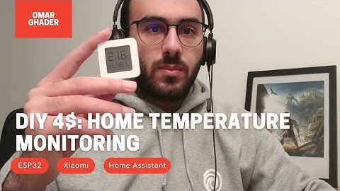 Setup 4$ Xiaomi mijia LYWSD03MMC thermometer using esphome & esp32 with home assistant