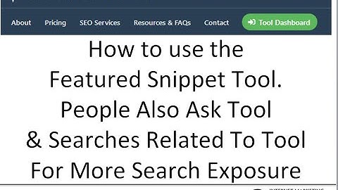 Google Featured Snippet Optimization Tool