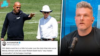 REPORT: Jets Head Coach & Owner Were In "Heated Conversation" At NFL Owners Meetings | Pat McAfee